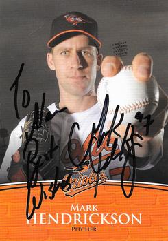 2009 Baltimore Orioles Photocards #NNO Mark Hendrickson Front
