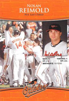 2009 Baltimore Orioles Photocards #NNO Nolan Reimold Back