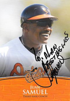 2009 Baltimore Orioles Photocards #NNO Juan Samuel Front