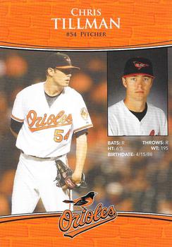 2009 Baltimore Orioles Photocards #NNO Chris Tillman Back
