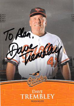 2009 Baltimore Orioles Photocards #NNO Dave Trembley Front