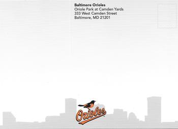 2009 Baltimore Orioles Photocards #NNO Oriole Park at Camden Yards Back