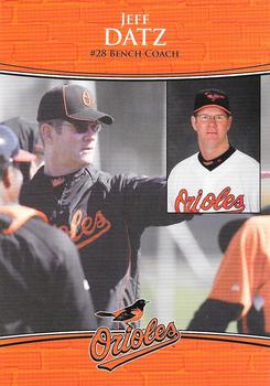 2010 Baltimore Orioles Photocards #NNO Jeff Datz Back