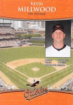 2010 Baltimore Orioles Photocards #NNO Kevin Millwood Back
