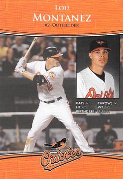 2010 Baltimore Orioles Photocards #NNO Lou Montanez Back