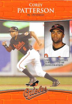 2010 Baltimore Orioles Photocards #NNO Corey Patterson Back