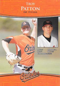 2010 Baltimore Orioles Photocards #NNO Troy Patton Back