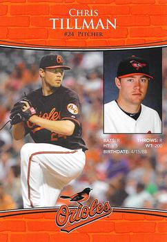 2010 Baltimore Orioles Photocards #NNO Chris Tillman Back
