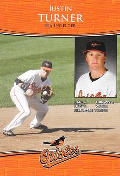 2010 Baltimore Orioles Photocards #NNO Justin Turner Back