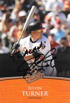 2010 Baltimore Orioles Photocards #NNO Justin Turner Front