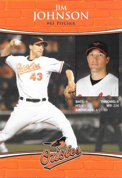 2011 Baltimore Orioles Photocards #NNO Jim Johnson Back