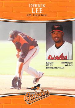 2011 Baltimore Orioles Photocards #NNO Derrek Lee Back