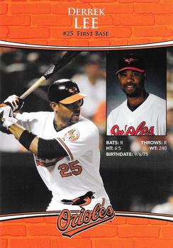 2011 Baltimore Orioles Photocards #NNO Derrek Lee Back