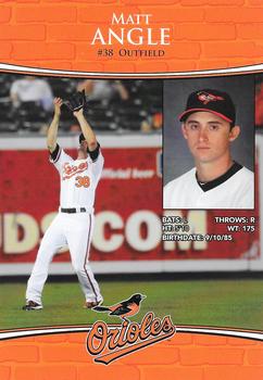 2012 Baltimore Orioles Photocards #NNO Matt Angle Back