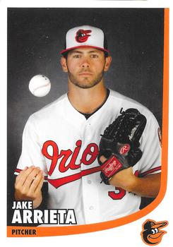 2012 Baltimore Orioles Photocards #NNO Jake Arrieta Front