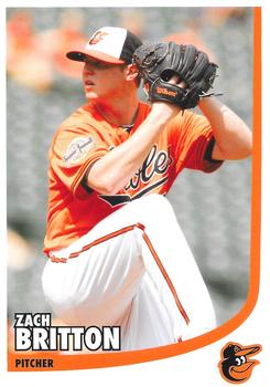 2012 Baltimore Orioles Photocards #NNO Zach Britton Front
