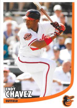 2012 Baltimore Orioles Photocards #NNO Endy Chavez Front