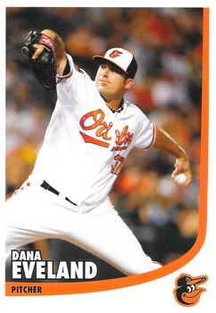 2012 Baltimore Orioles Photocards #NNO Dana Eveland Front