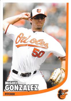 2012 Baltimore Orioles Photocards #NNO Miguel Gonzalez Front