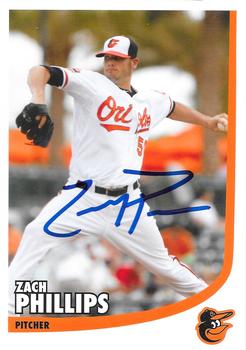 2012 Baltimore Orioles Photocards #NNO Zach Phillips Front