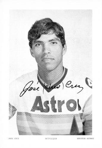 1975 Houston Astros Photocards #NNO Jose Cruz Front