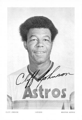 1975 Houston Astros Photocards #NNO Cliff Johnson Front