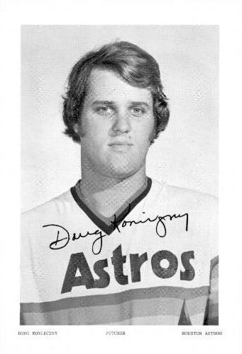 1975 Houston Astros Photocards #NNO Doug Konieczny Front