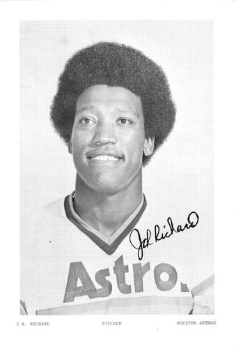 1975 Houston Astros Photocards #NNO J.R. Richard Front