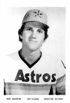 1975 Houston Astros Photos #NNO Rob Andrews Front