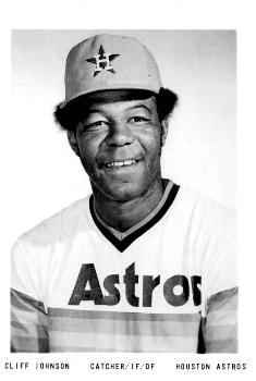 1975 Houston Astros Photos #NNO Cliff Johnson Front