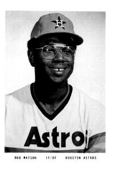 1975 Houston Astros Photos #NNO Bob Watson Front