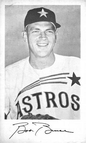 1965 Houston Astros Photocards #NNO Bob Bruce Front