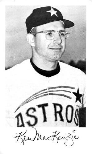 1965 Houston Astros Photocards #NNO Ken MacKenzie Front