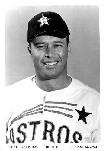 1966 Houston Astros 5x7 Photos #NNO Eddie Mathews Front