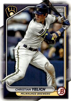2024 Bowman #34 Christian Yelich Front