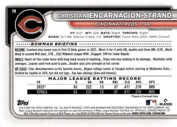 2024 Bowman #79 Christian Encarnacion-Strand Back
