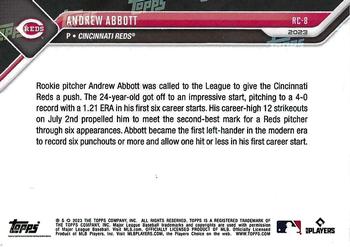 2023 Topps Now Rookie Cup #RC-8 Andrew Abbott Back
