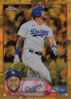 2023 Topps Chrome Update Sapphire Edition - Gold #USCS231 David Peralta Front