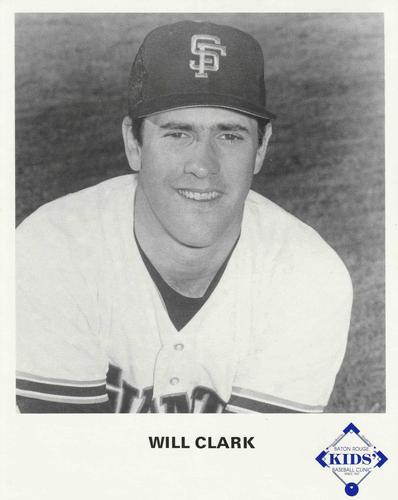 1989 Baton Rouge Kids' Baseball Clinic 8x10 #NNO Will Clark Front