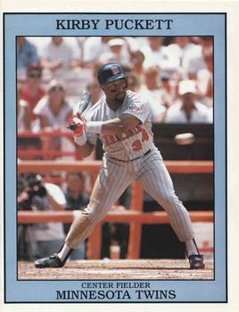 1992 Baseball Superstars Album Pages #NNO Kirby Puckett Front