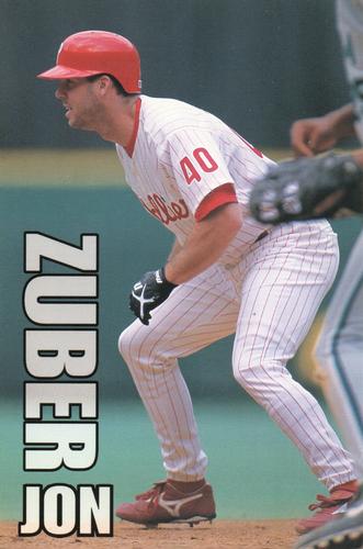 1998 Philadelphia Phillies Photocards - Non-Set Cards #NNO Jon Zuber Front