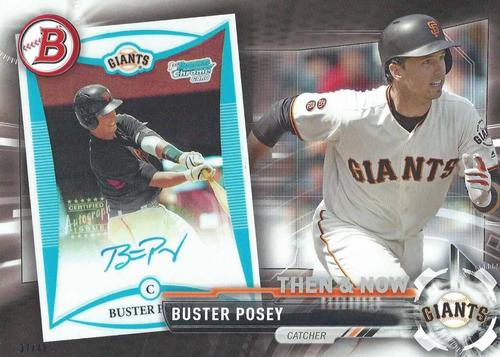 2017 Topps Bowman Then & Now 5x7 #BOWMAN-7 Buster Posey Front
