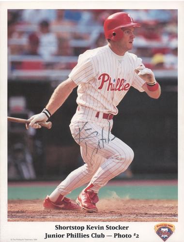 1994 Philadelphia Phillies Junior Phillies Club Photos #2 Kevin Stocker Front