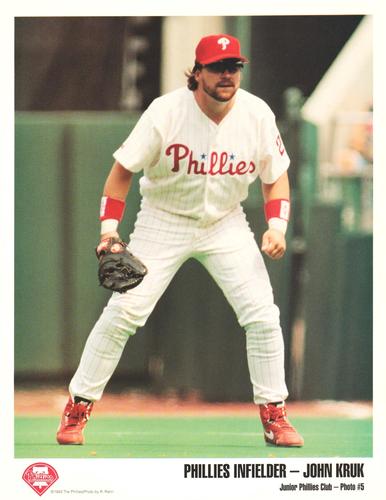 1993 Philadelphia Phillies Junior Phillies Club Photos #5 John Kruk Front