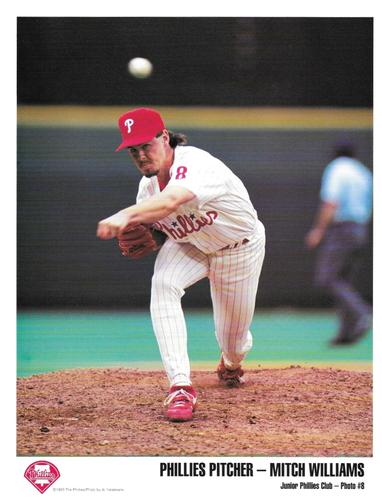 1993 Philadelphia Phillies Junior Phillies Club Photos #8 Mitch Williams Front