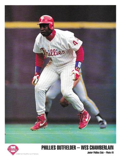 1993 Philadelphia Phillies Junior Phillies Club Photos #9 Wes Chamberlain Front