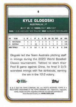 2023 Topps World Baseball Classic #4 Kyle Glogoski Back