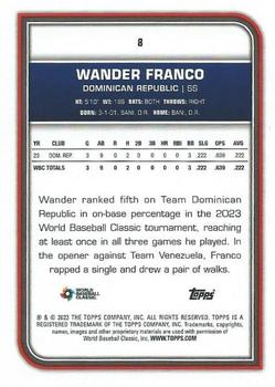 2023 Topps World Baseball Classic #8 Wander Franco Back