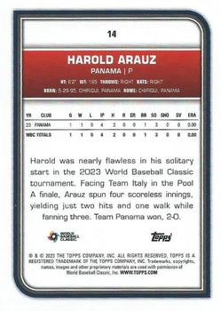2023 Topps World Baseball Classic #14 Harold Arauz Back
