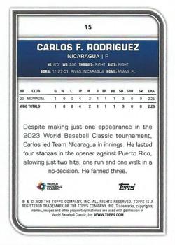 2023 Topps World Baseball Classic #15 Carlos F. Rodriguez Back